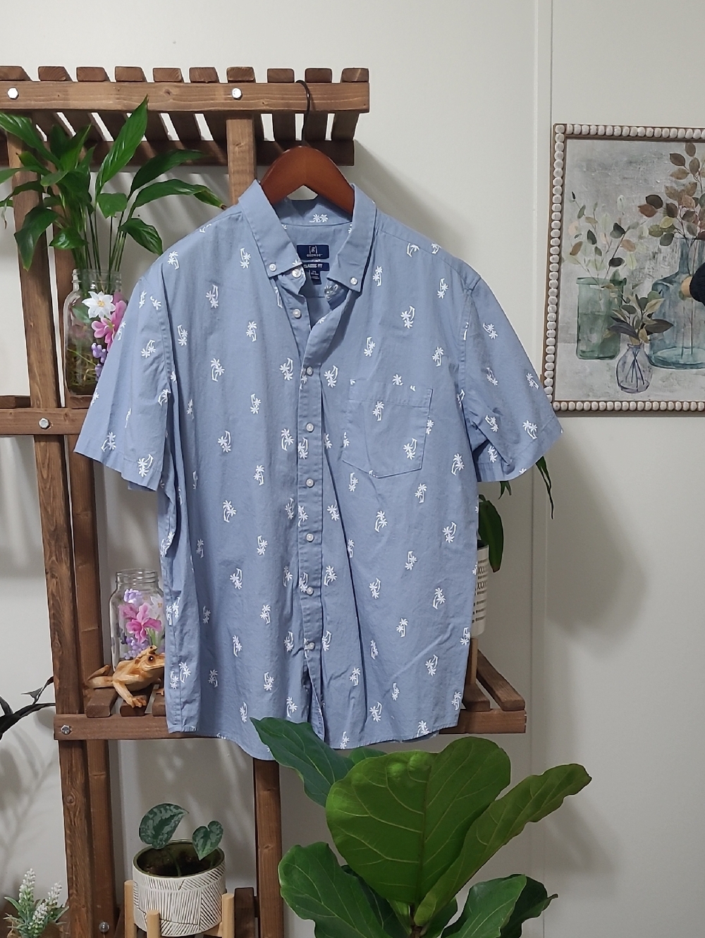 Men's Palm Tree Beach Shirt